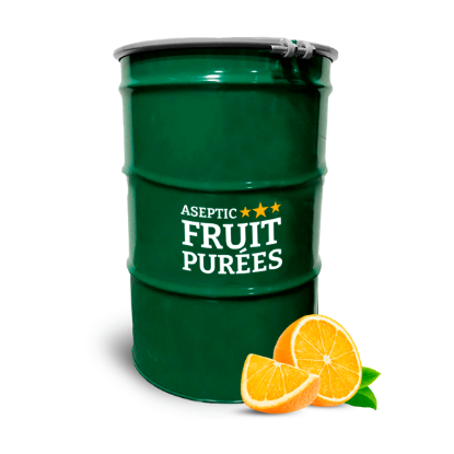 Picture of 485 Lb Orange Aseptic Fruit Purée Drum