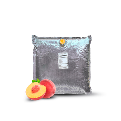 Picture of 4.4 Lb Peach Aseptic Fruit Purée Bag Bag of Fruit Purée (4.4Lb)