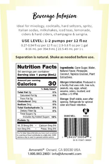 Picture of Pina Colada Beverage Infusion