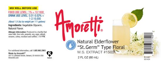 Picture of Natural Elderflower "St Germ" Type Floral Extract Water Soluble