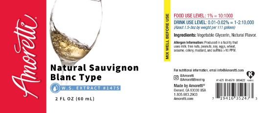 Picture of Natural Sauvignon Blanc Wine Type Extract Water Soluble