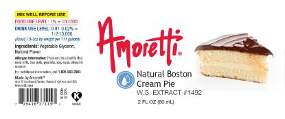 Picture of Natural Boston Cream Pie Extract Water Soluble 9.5 lbs