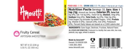 Picture of Natural Fruity Cereal Artisan Flavor