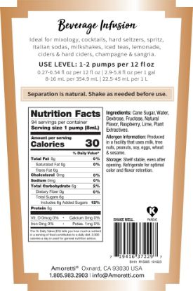 Picture of Raspberry Lime Beverage Infusion