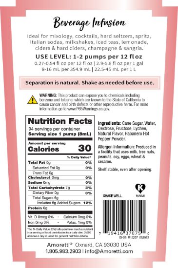 Picture of Spicy Lychee Beverage Infusion