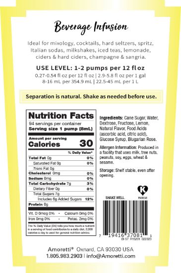 Picture of Limoncello Rose Beverage Infusion