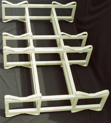 Picture of 4 barrel double bar rack  -mild steel powder