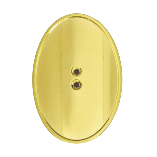 Picture of Tap Handle Hardware, Shields Gold Plated / Curved Oval