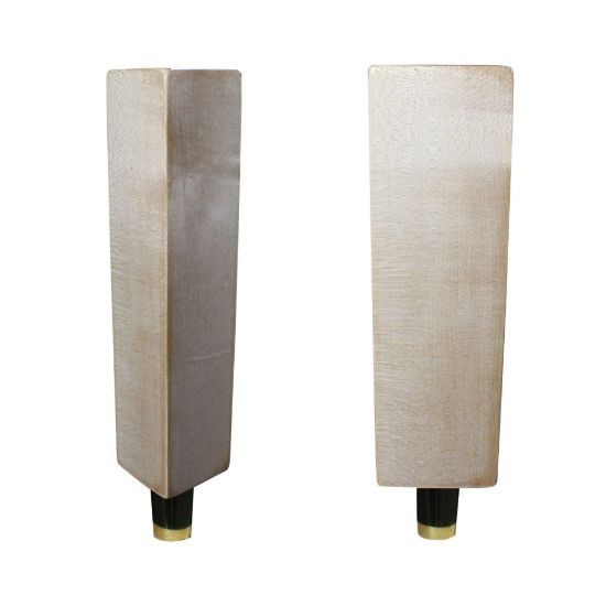 Picture of Tap Handle, Wood, Tapering, 3-sided Natural / Gold Plated