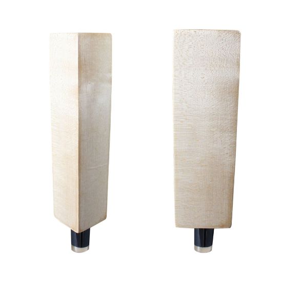 Picture of Tap Handle, Wood, Tapering, 3-sided Natural / Silver Plated