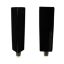 Picture of Tap Handle, Wood, Tapering, 3-sided Black / Silver Plated