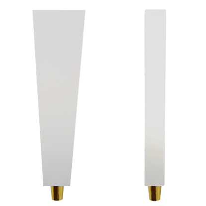 Picture of Tap Handle, Plastic, STS Gold Plated / White