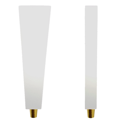 Picture of Tap Handle, Wood, STS White / Silver Plated