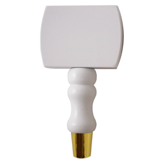 Picture of Tap Handle, Wood, T7000 on DTB Spindle White / Gold Plated