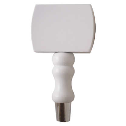 Picture of Tap Handle, Wood, T7000 on DTB Spindle White / Silver Plated