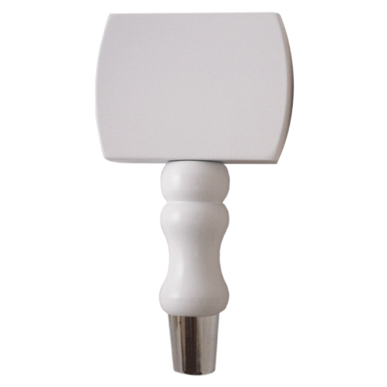 Picture of Tap Handle, Wood, T7000 on DTB Spindle White / Silver Plated