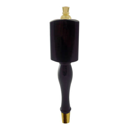 Picture of Tap Handle, Wood, MS on LBT Spindle, Black Finish Gold Plated