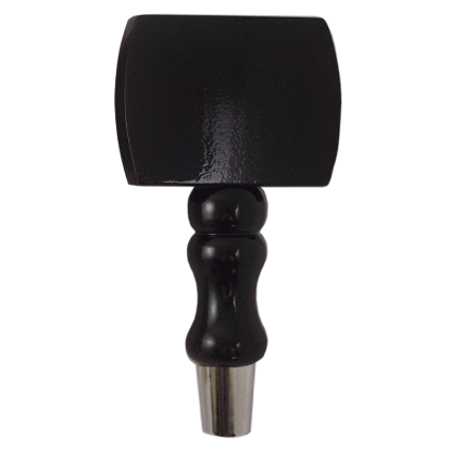 Picture of Tap Handle, Wood, T7000 on DTB Spindle Black / Silver Plated