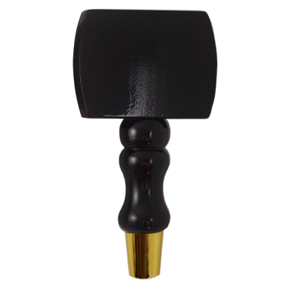 Picture of Tap Handle, Wood, T7000 on DTB Spindle Black / Gold Plated