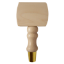 Picture of Tap Handle, Wood, T7000 on DTB Spindle Natural / Gold Plated