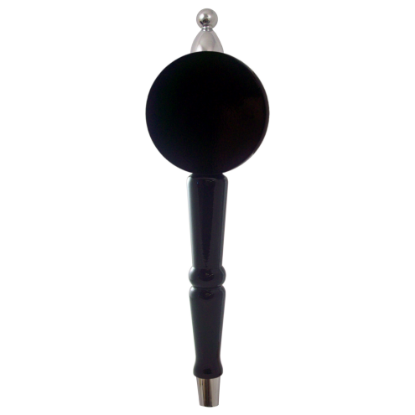 Picture of Tap Handle, Wood, BR on RH Spindle Black / Silver Plated