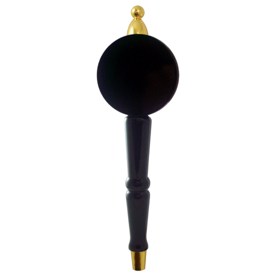 Picture of Tap Handle, Wood, BR on RH Spindle Black / Gold Plated