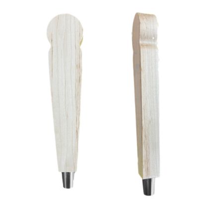 Picture of Tap Handle, Wood, QRK White / Silver Plated