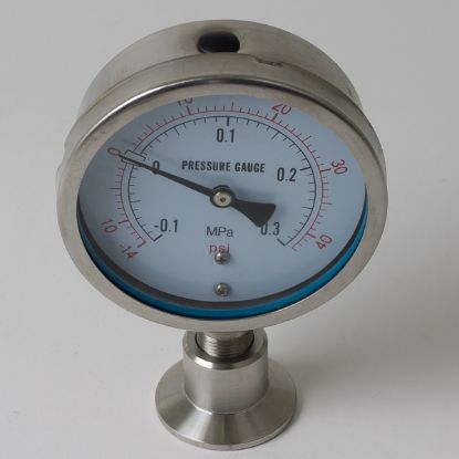 Picture of 1.5" Tri-Clamp Pressure Gauge 0-30 PSI