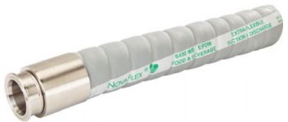 Picture of Novaflex 6506 1.5" ID Hose with Tri-Clamp Sanitary Ends (Connoisseurs Food & Beverage Hose)