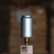 Picture of Tap Handle, Wood, Cans (12oz, 16oz, Slim) 12oz Standard / Silver / Gold