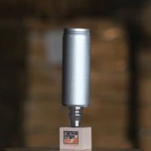 Picture of Tap Handle, Wood, Cans (12oz, 16oz, Slim) Slim / Silver / Silver