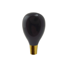 Picture of Tap Handle, Wood, Belgian Short Tower Black / Gold