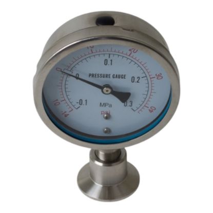 Picture of 1.5 Inch Tri-Clamp Pressure Gauge 0-30 PSI