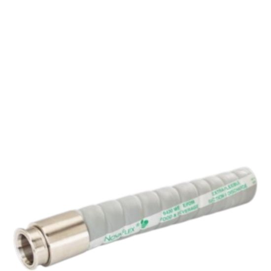 Picture of Novaflex 6403 1.5 Inch ID Hose with Tri-Clamp Sanitary Ends (UHMW Tube Food Suction & Discharge Hose)
