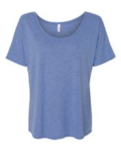 Picture of BELLA + CANVAS - Women’s Slouchy Tee - 8816 -S - 2XL Blue Triblend