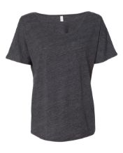 Picture of BELLA + CANVAS - Women’s Slouchy Tee - 8816 -S - 2XL Charcoal Black Slub