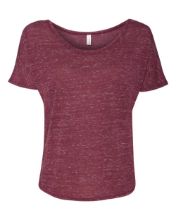 Picture of BELLA + CANVAS - Women’s Slouchy Tee - 8816 -S - 2XL Maroon Marble