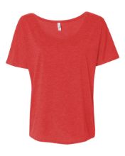 Picture of BELLA + CANVAS - Women’s Slouchy Tee - 8816 -S - 2XL Red Triblend