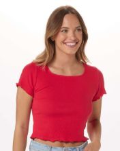 Picture of Boxercraft - Women's Baby Rib T-Shirt - BW2403 Red / L
