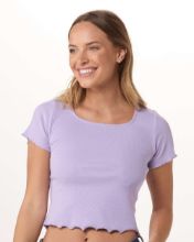 Picture of Boxercraft - Women's Baby Rib T-Shirt - BW2403 Wisteria / L