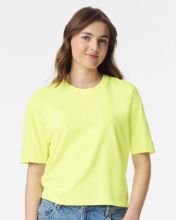Picture of Comfort Colors - Women's Heavyweight Boxy T-Shirt - 3023CL Neon Lemon / S