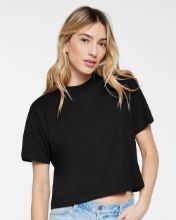 Picture of LAT - Women's Boxy Tee - 3518 Blended Black / M