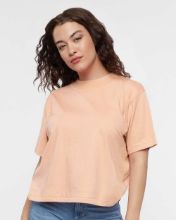 Picture of LAT - Women's Boxy Tee - 3518 Peachy / L