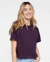 Picture of LAT - Women's Boxy Tee - 3518 Plum / S