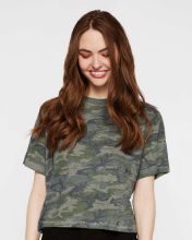 Picture of LAT - Women's Boxy Tee - 3518 Vintage Camo / XL
