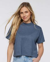 Picture of LAT - Women's Boxy Tee - 3518 Vintage Denim / L