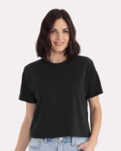 Picture of Next Level - Women's Heavyweight Boxy T-Shirt - 7610 Black / 3XL