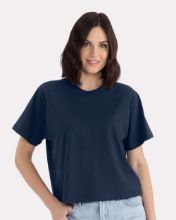 Picture of Next Level - Women's Heavyweight Boxy T-Shirt - 7610 Midnight Navy / XS