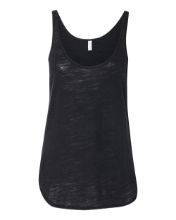 Picture of BELLA + CANVAS - Women's Flowy Tank with Side Slit - 8802 Solid Black Slub / 2XL