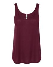 Picture of BELLA + CANVAS - Women's Flowy Tank with Side Slit - 8802 Maroon / 2XL
